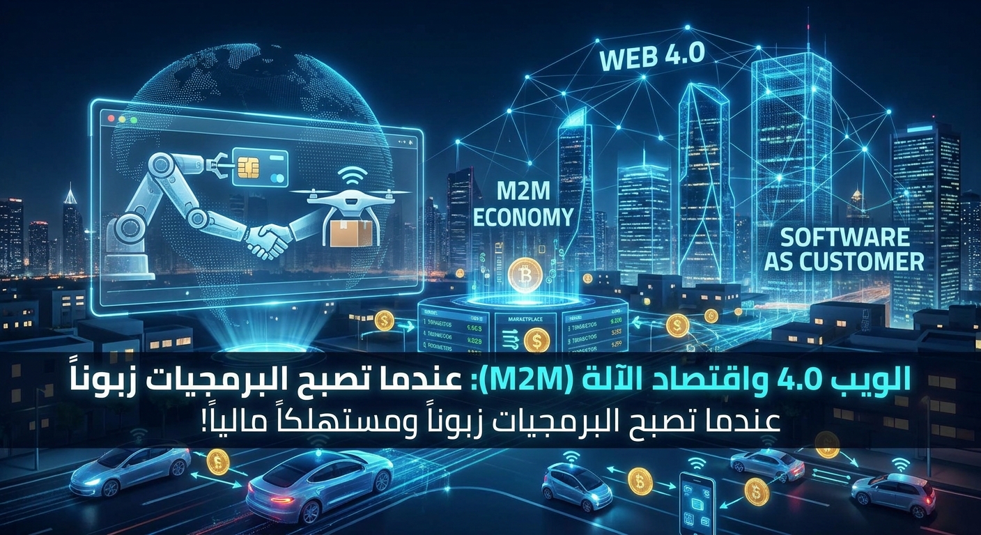 الويب 4.0 واقتصاد الآلة (M2M): عندما تصبح البرمجيات زبوناً ومستهلكاً مالياً!