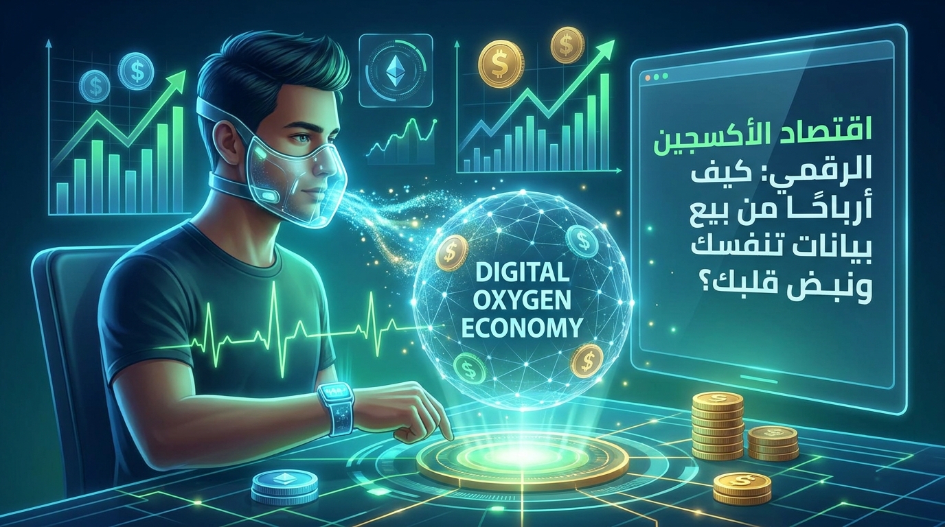 اقتصاد الأكسجين الرقمي: كيف تحقق أرباحًا من بيع بيانات تنفسك ونبض قلبك؟