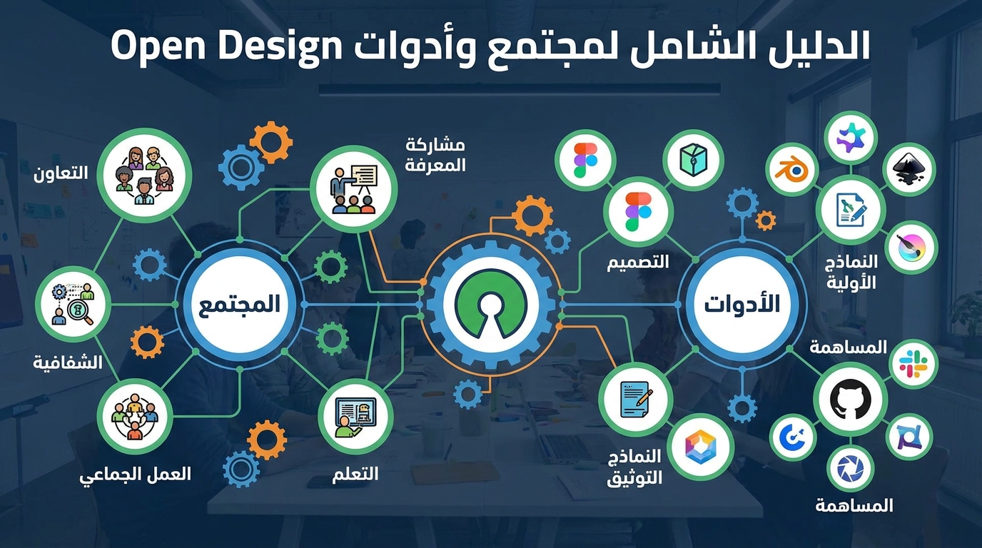 الدليل الشامل لمجتمع وأدوات Open Design: كيف تغير المصادر المفتوحة عالم تصميم واجهات المستخدم؟