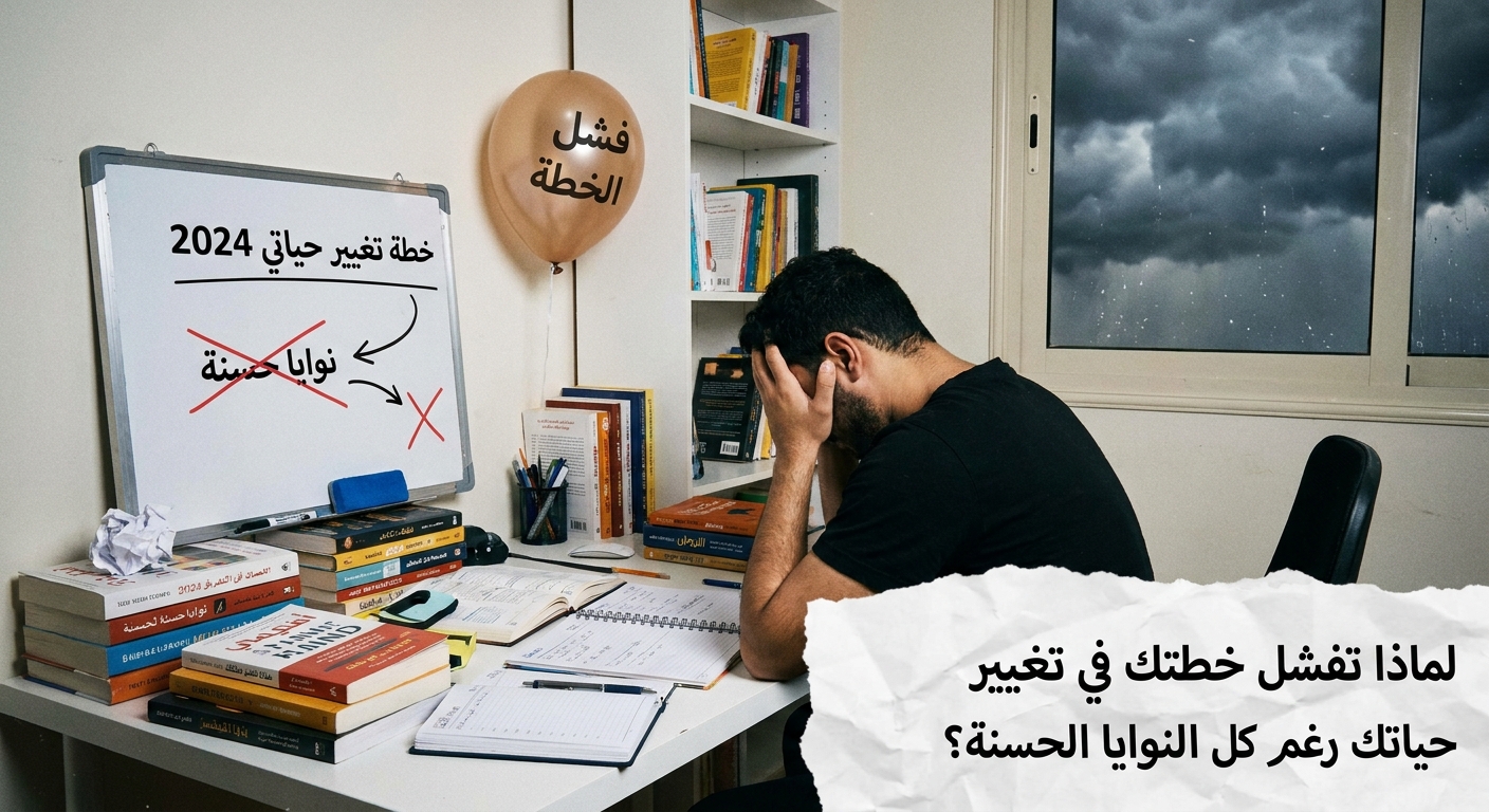 لماذا تفشل خطتك في تغيير حياتك رغم كل النوايا الحسنة؟