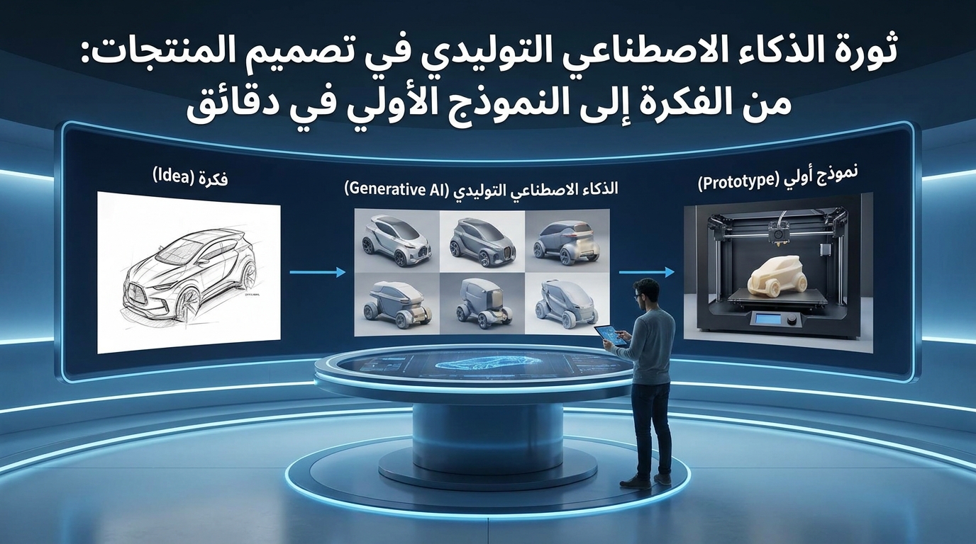 ثورة الذكاء الاصطناعي التوليدي في تصميم المنتجات: من الفكرة إلى النموذج الأولي في دقائق