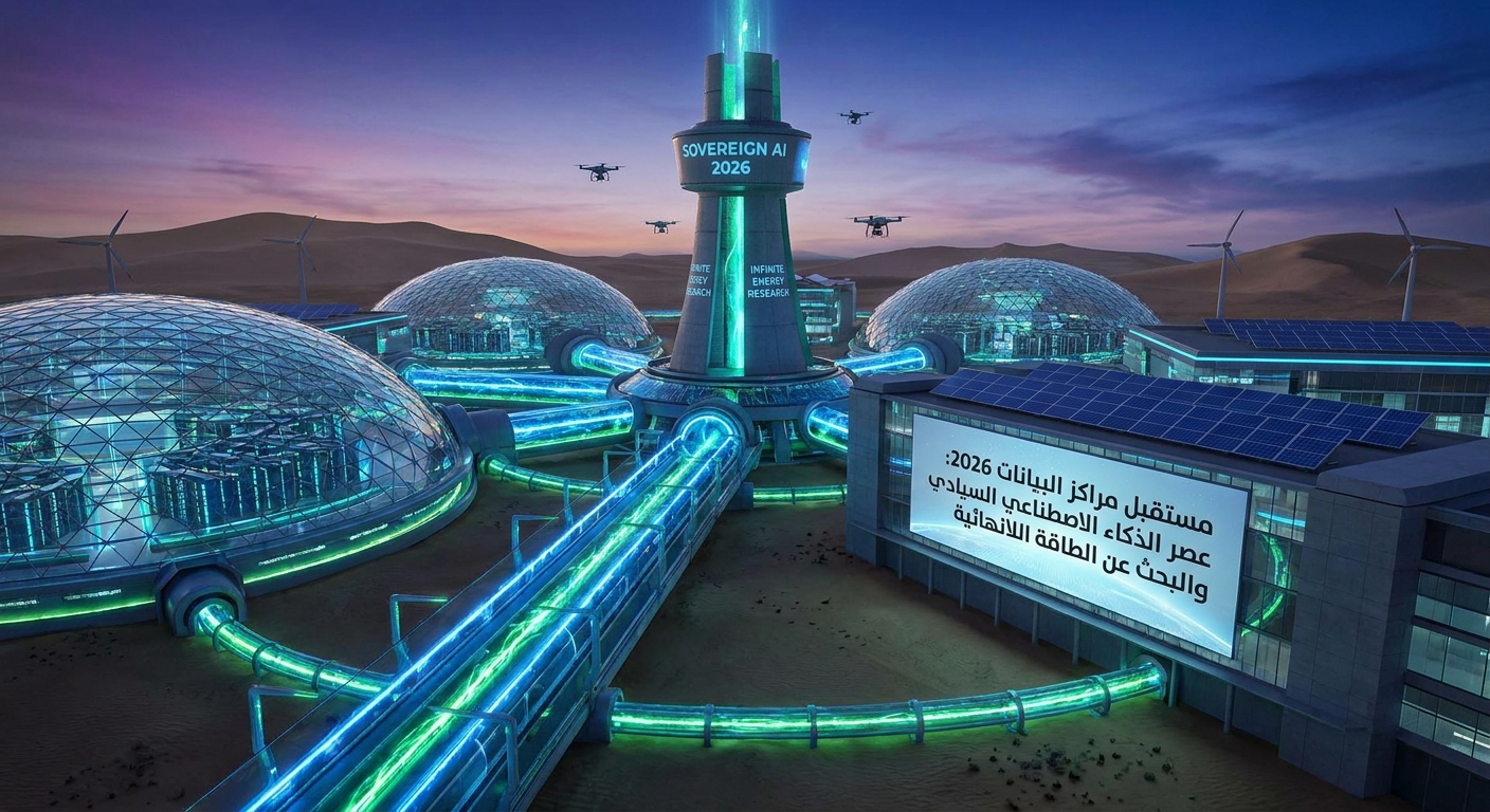 مستقبل مراكز البيانات 2026: عصر الذكاء الاصطناعي السيادي والبحث عن الطاقة اللانهائية